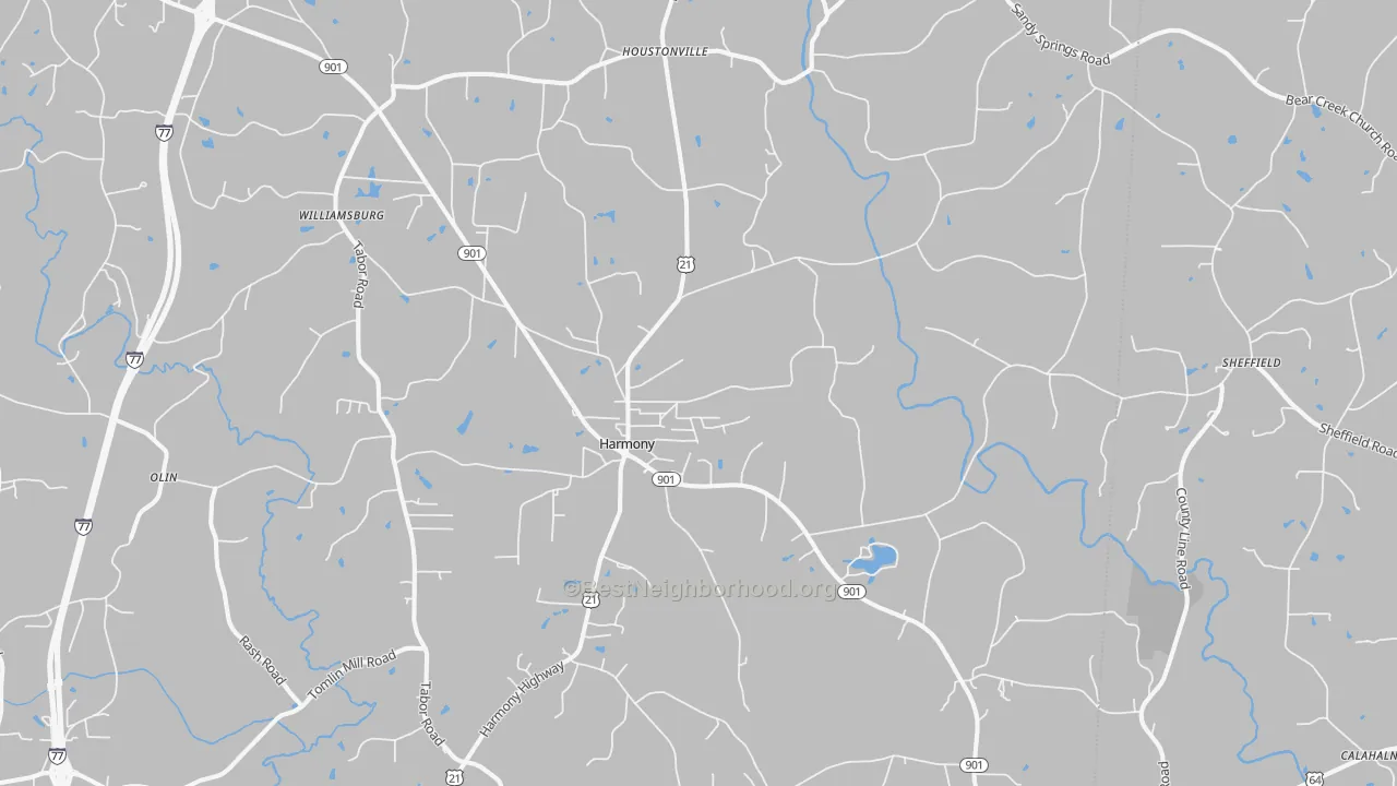 Transit Grade map of 28634, NC