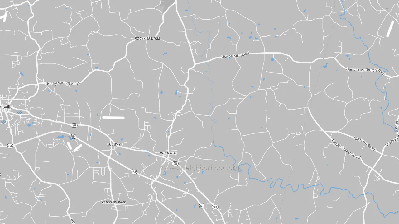 Transit Grade map of 28636, NC