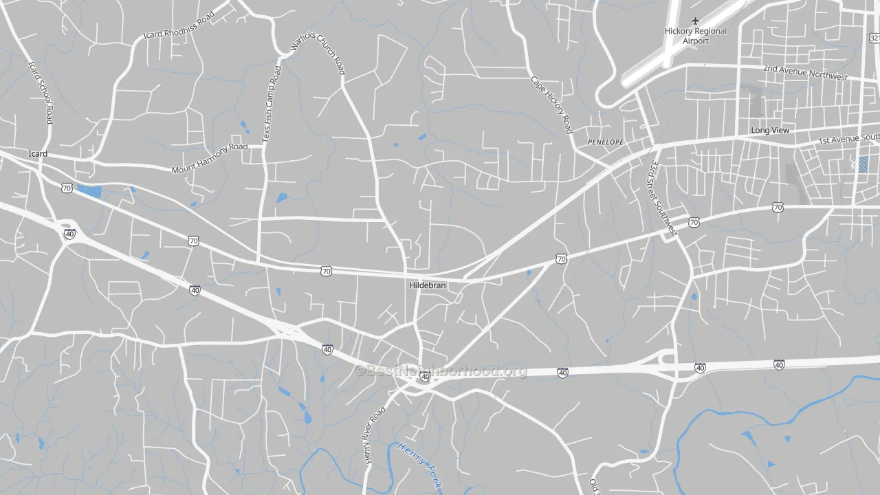 Transit Grade map of 28637, NC