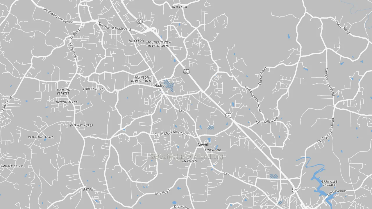 Transit Grade map of 28638, NC