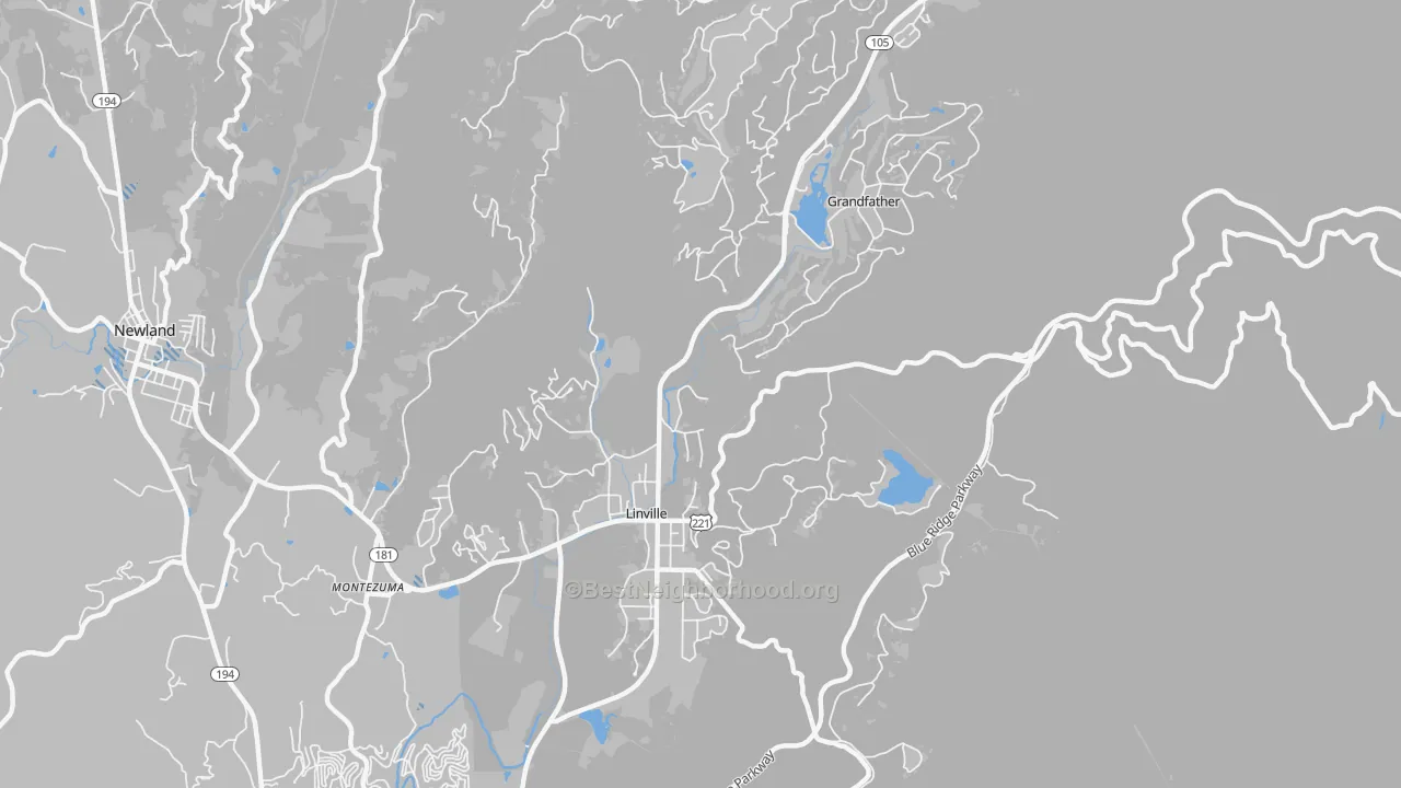 Transit Grade map of 28646, NC