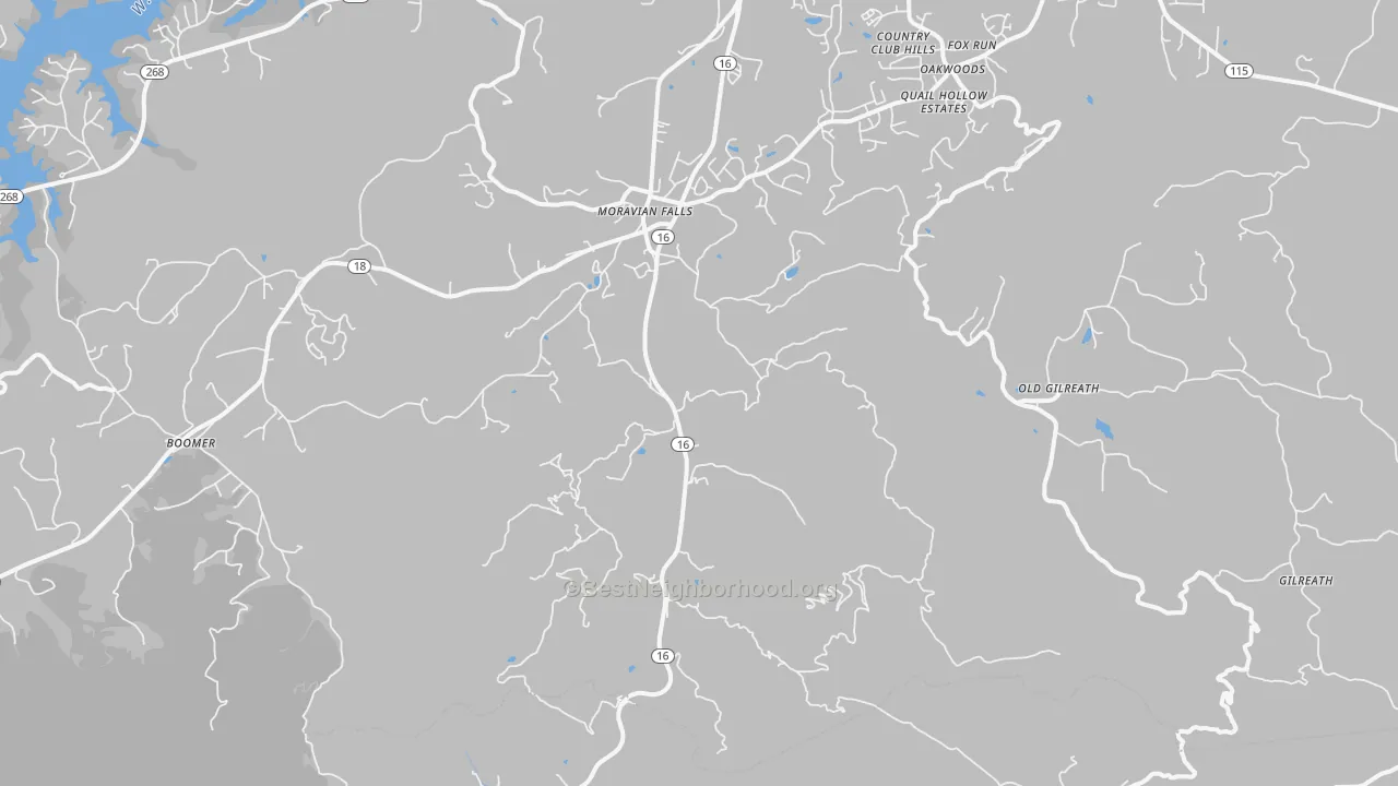Transit Grade map of 28654, NC