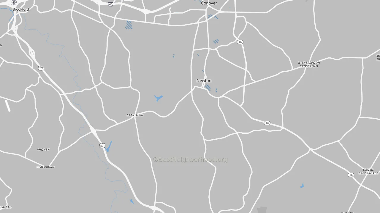 Transit Grade map of 28658, NC