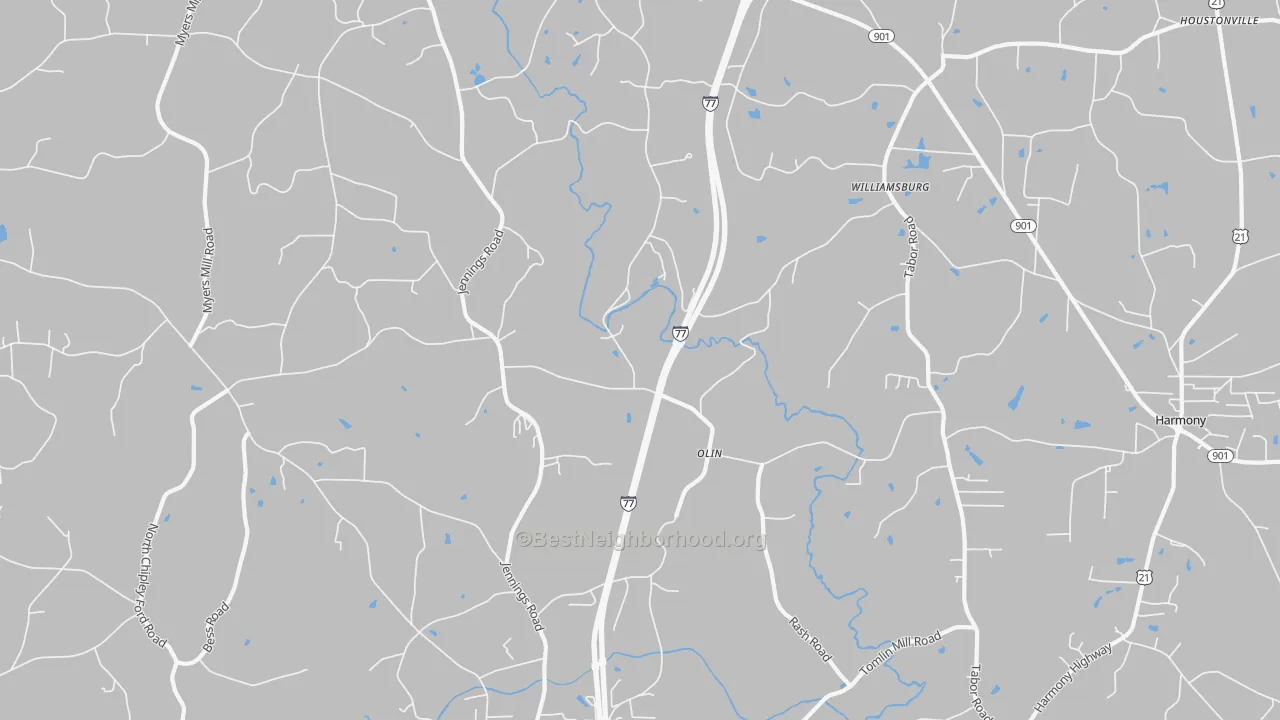 Transit Grade map of 28660, NC