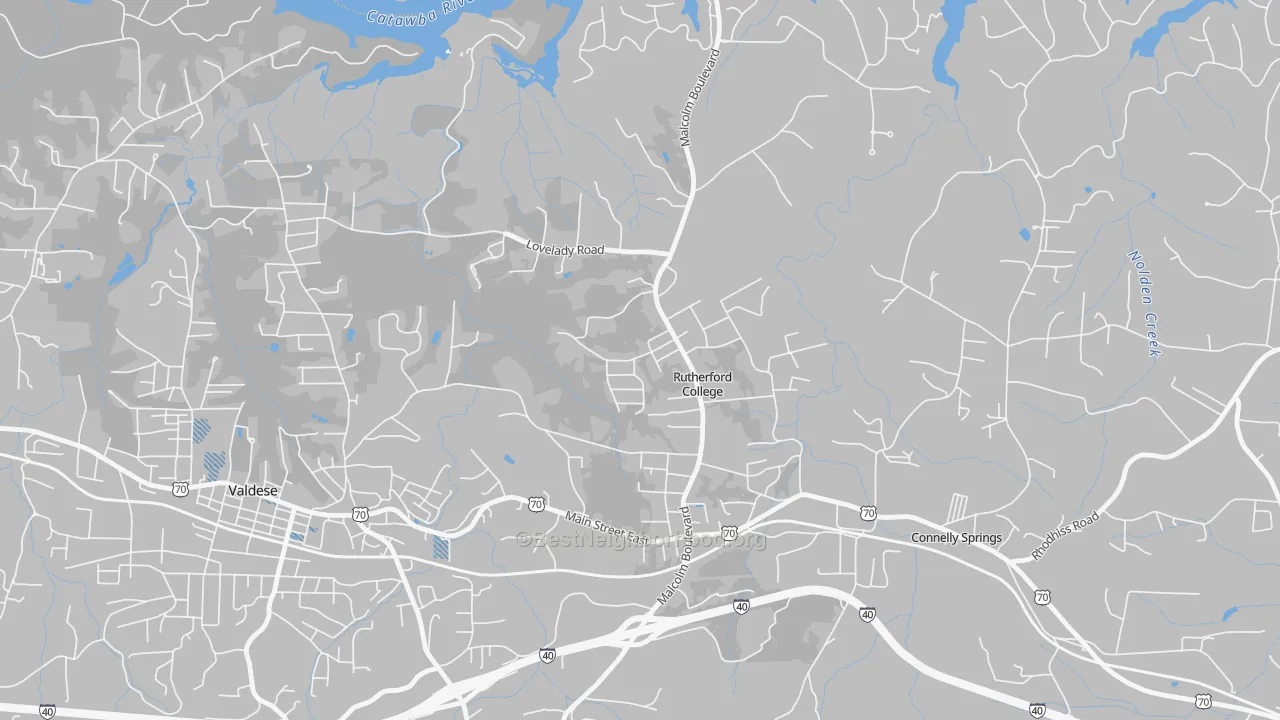Transit Grade map of 28671, NC