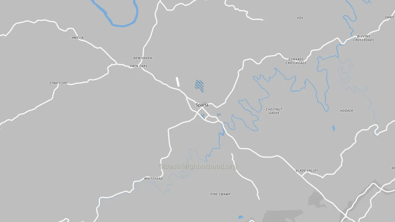 Transit Grade map of 28675, NC