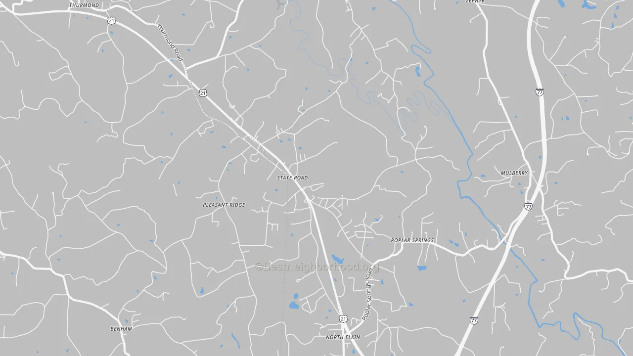 Transit Grade map of 28676, NC