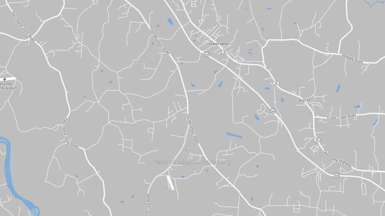 Transit Grade map of 28678, NC