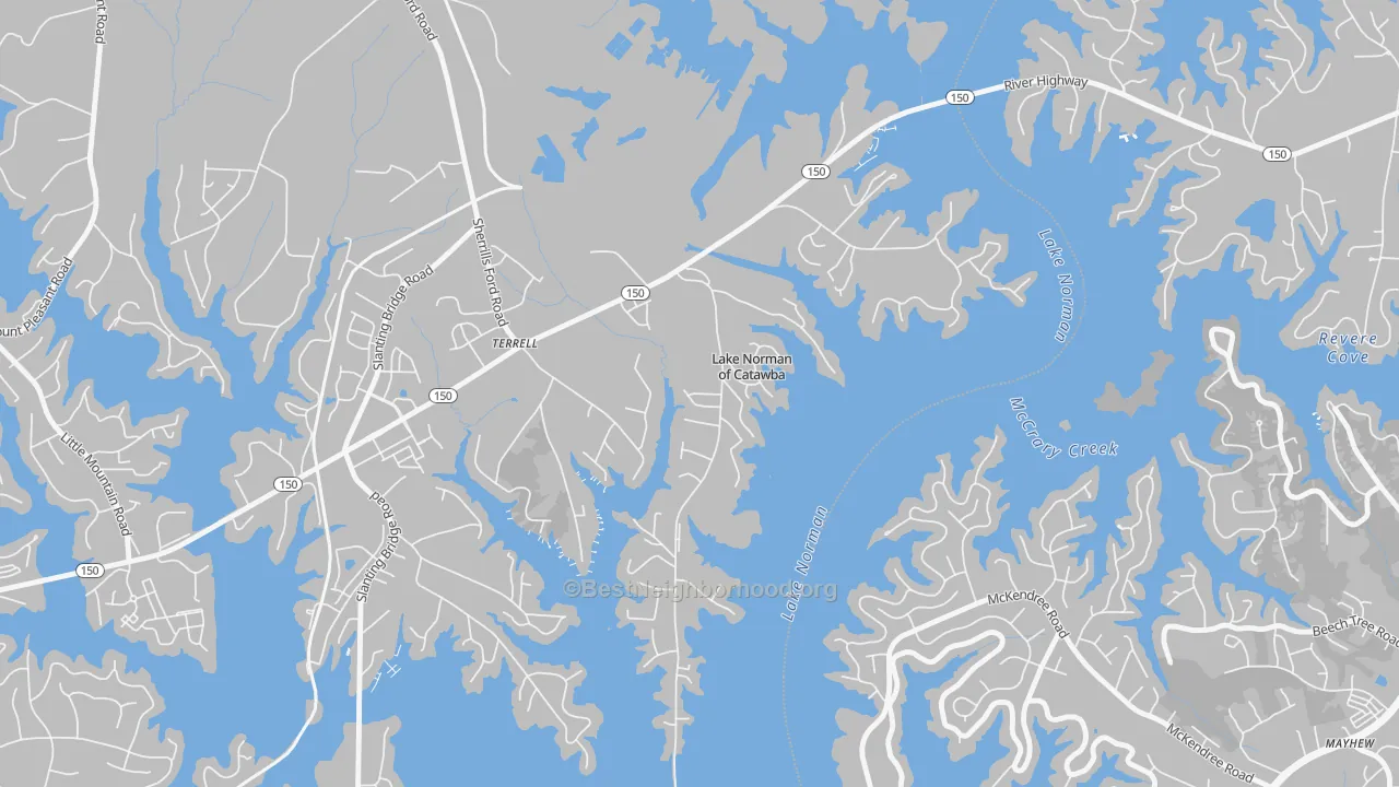 Transit Grade map of 28682, NC