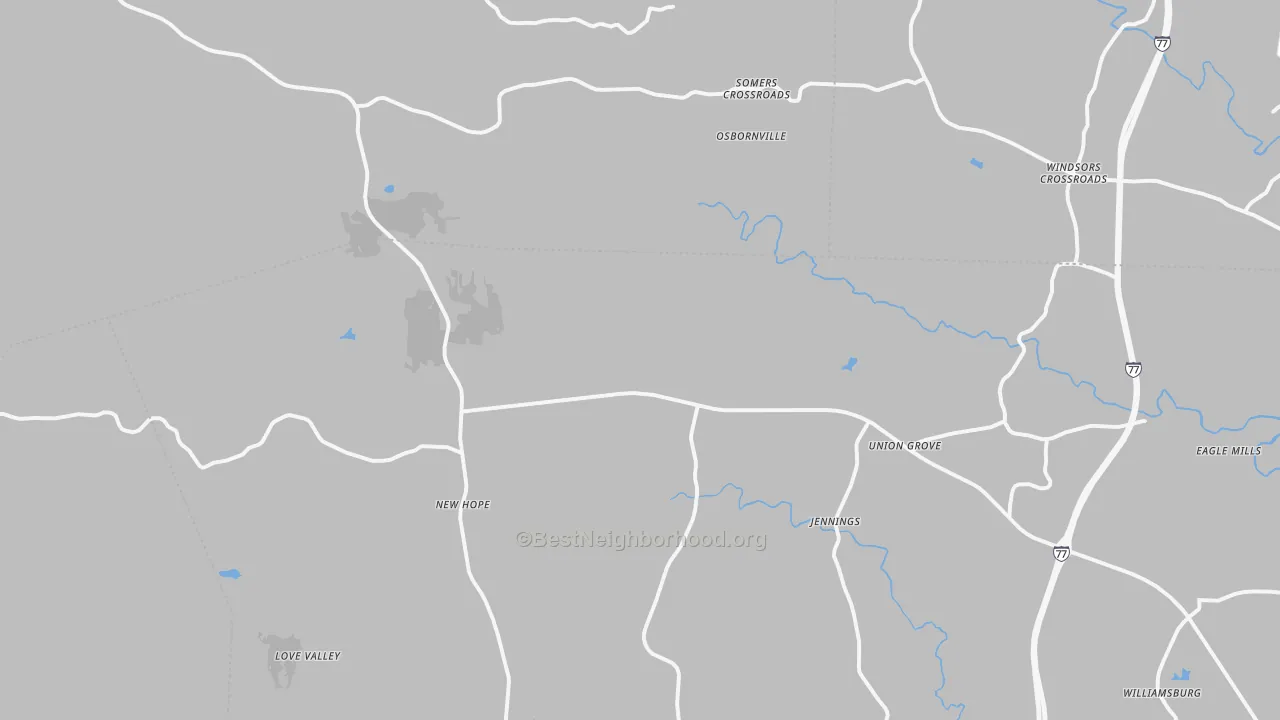 Transit Grade map of 28689, NC