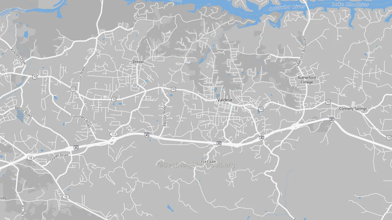 Transit Grade map of 28690, NC