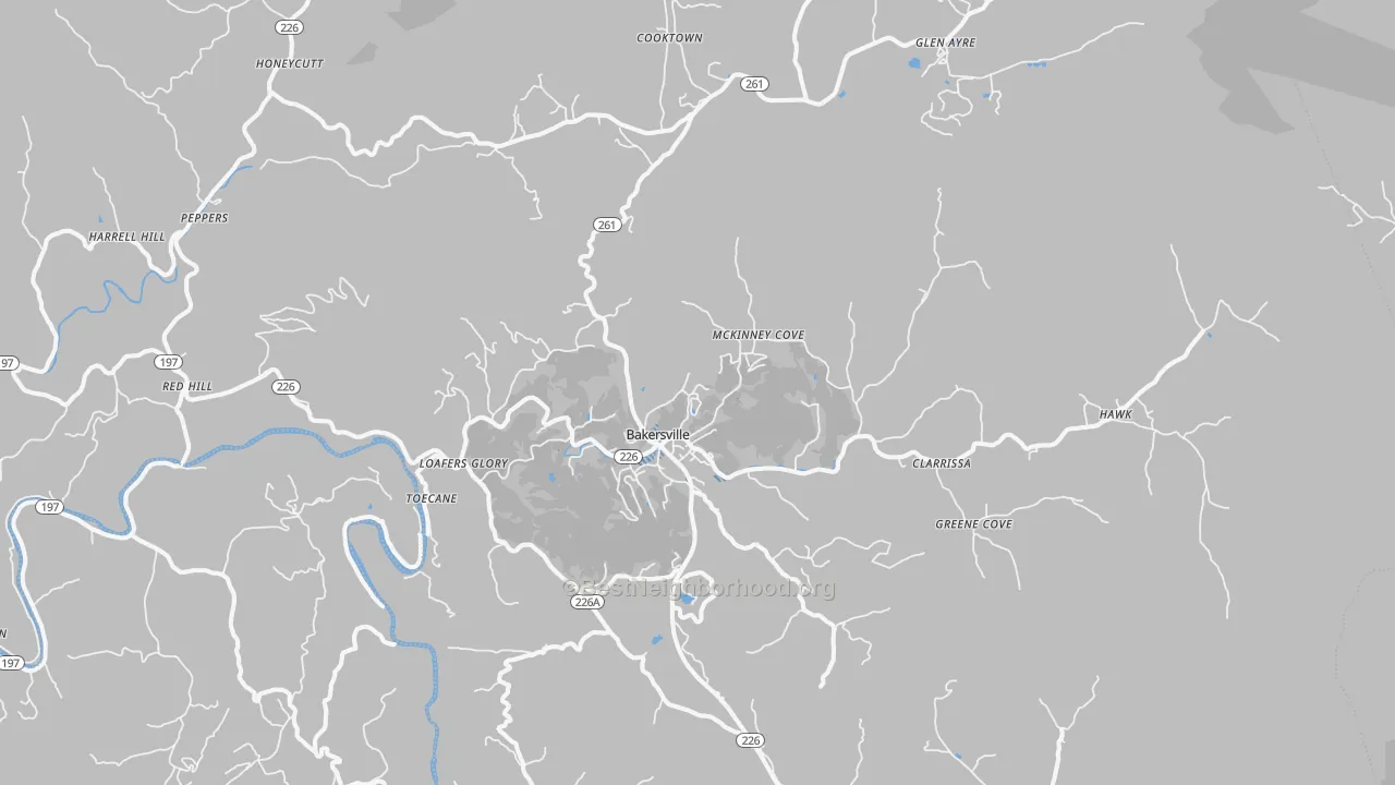 Transit Grade map of 28705, NC