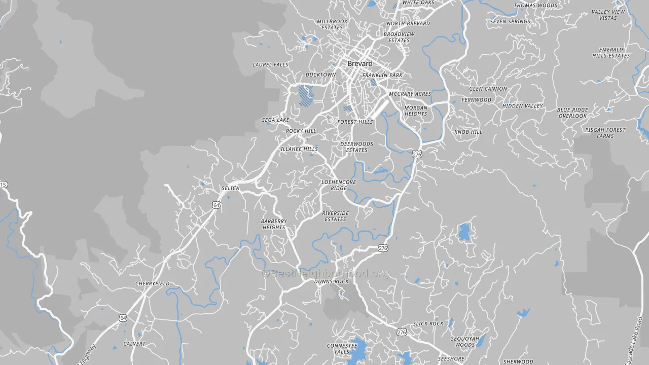 Transit Grade map of 28712, NC