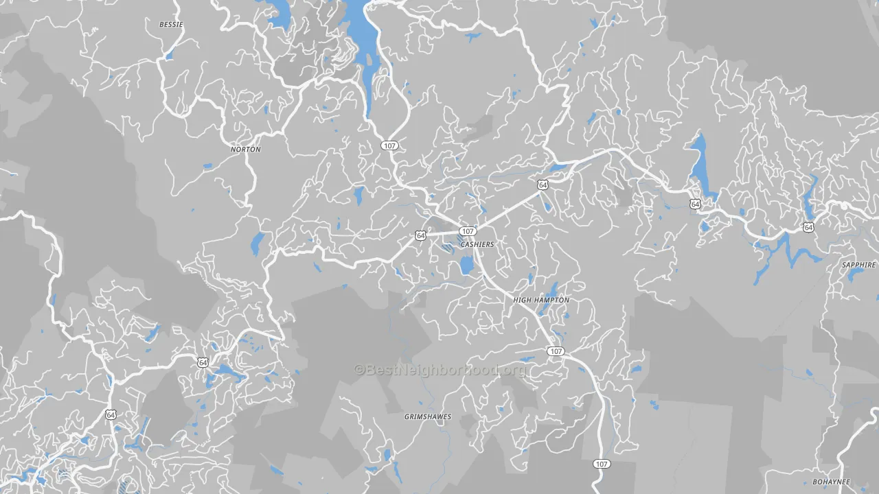 Transit Grade map of 28717, NC