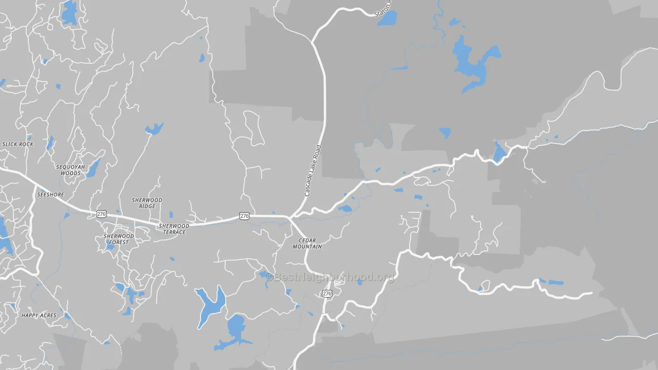Transit Grade map of 28718, NC