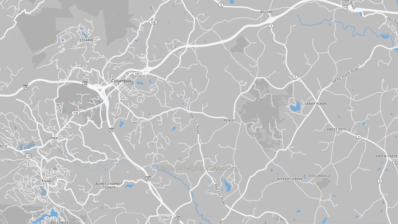Transit Grade map of 28722, NC