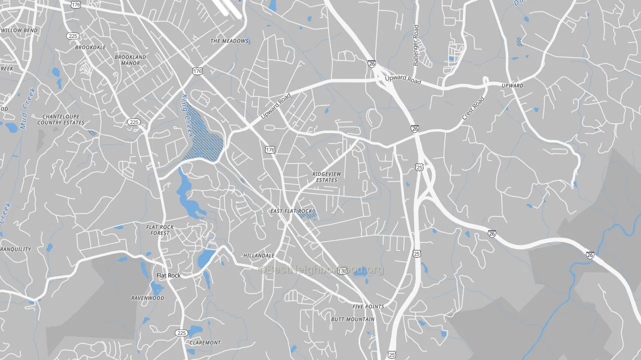 Transit Grade map of 28726, NC