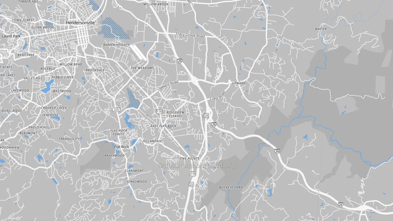 Transit Grade map of 28731, NC