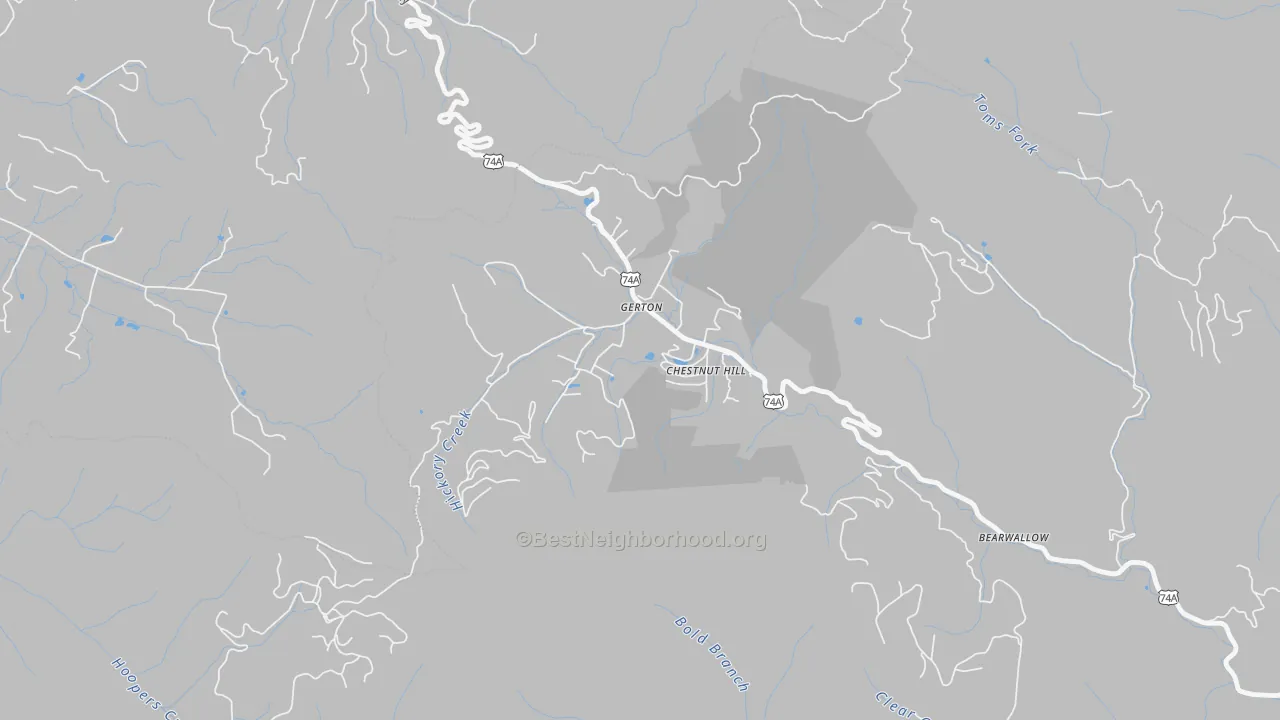 Transit Grade map of 28735, NC