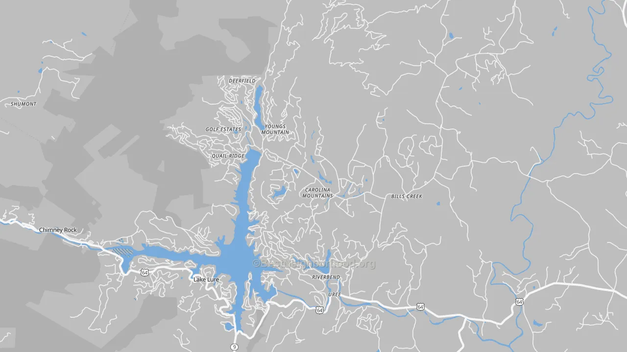 Transit Grade map of 28746, NC