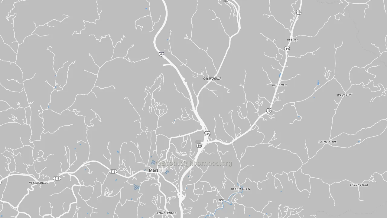 Transit Grade map of 28754, NC