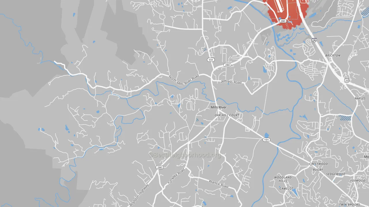 Transit Grade map of 28759, NC