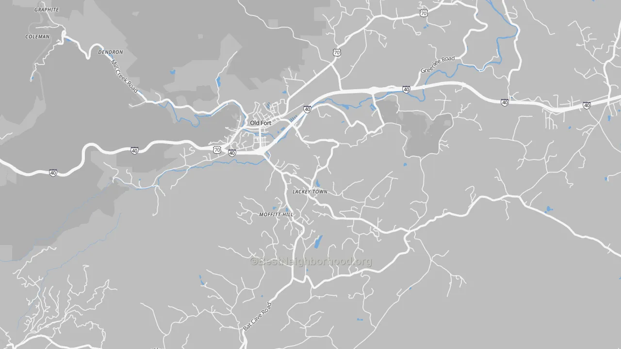 Transit Grade map of 28762, NC
