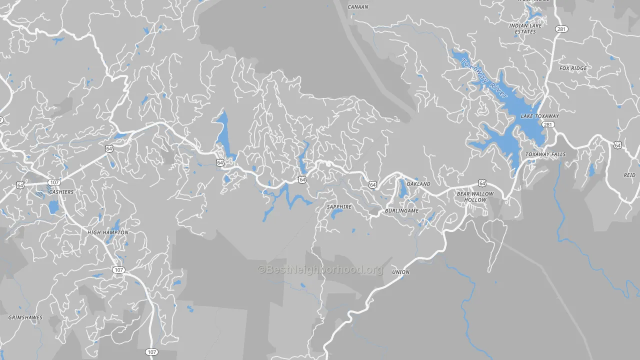 Transit Grade map of 28774, NC
