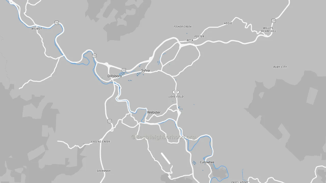 Transit Grade map of 28779, NC