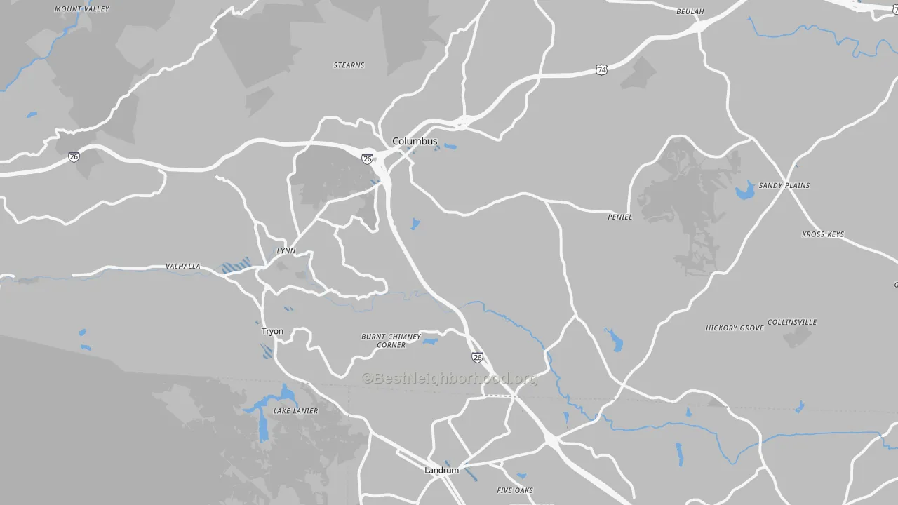 Transit Grade map of 28782, NC