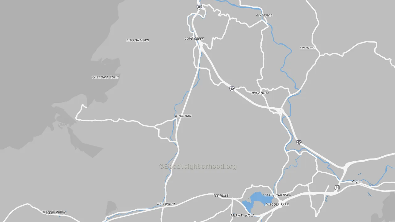 Transit Grade map of 28785, NC