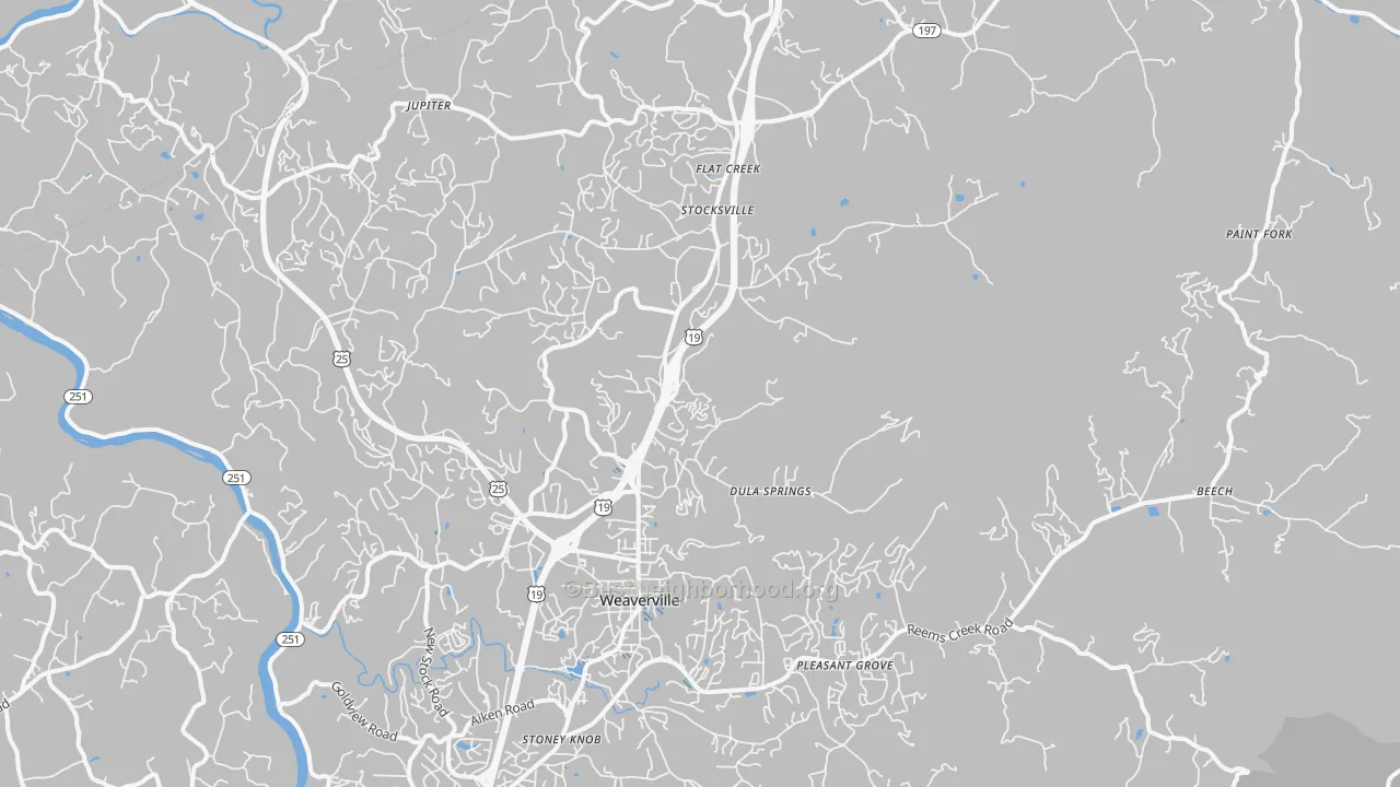 Transit Grade map of 28787, NC