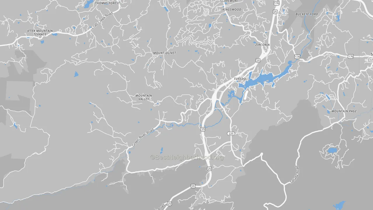 Transit Grade map of 28790, NC