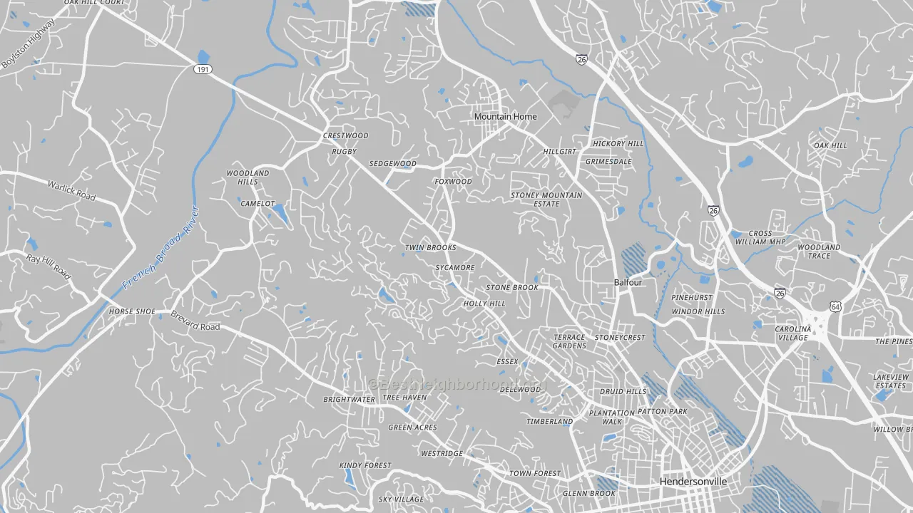 Transit Grade map of 28791, NC