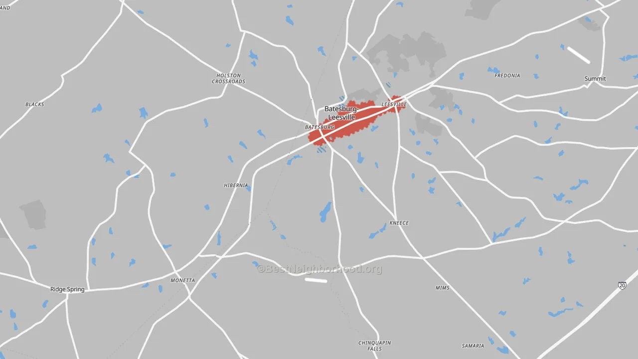 Transit Grade map of 29006, SC