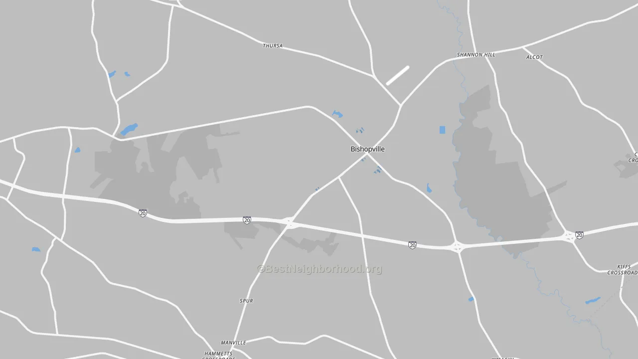Transit Grade map of 29010, SC
