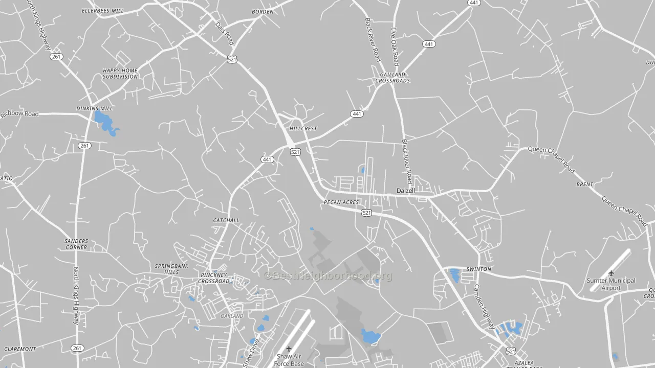 Transit Grade map of 29040, SC