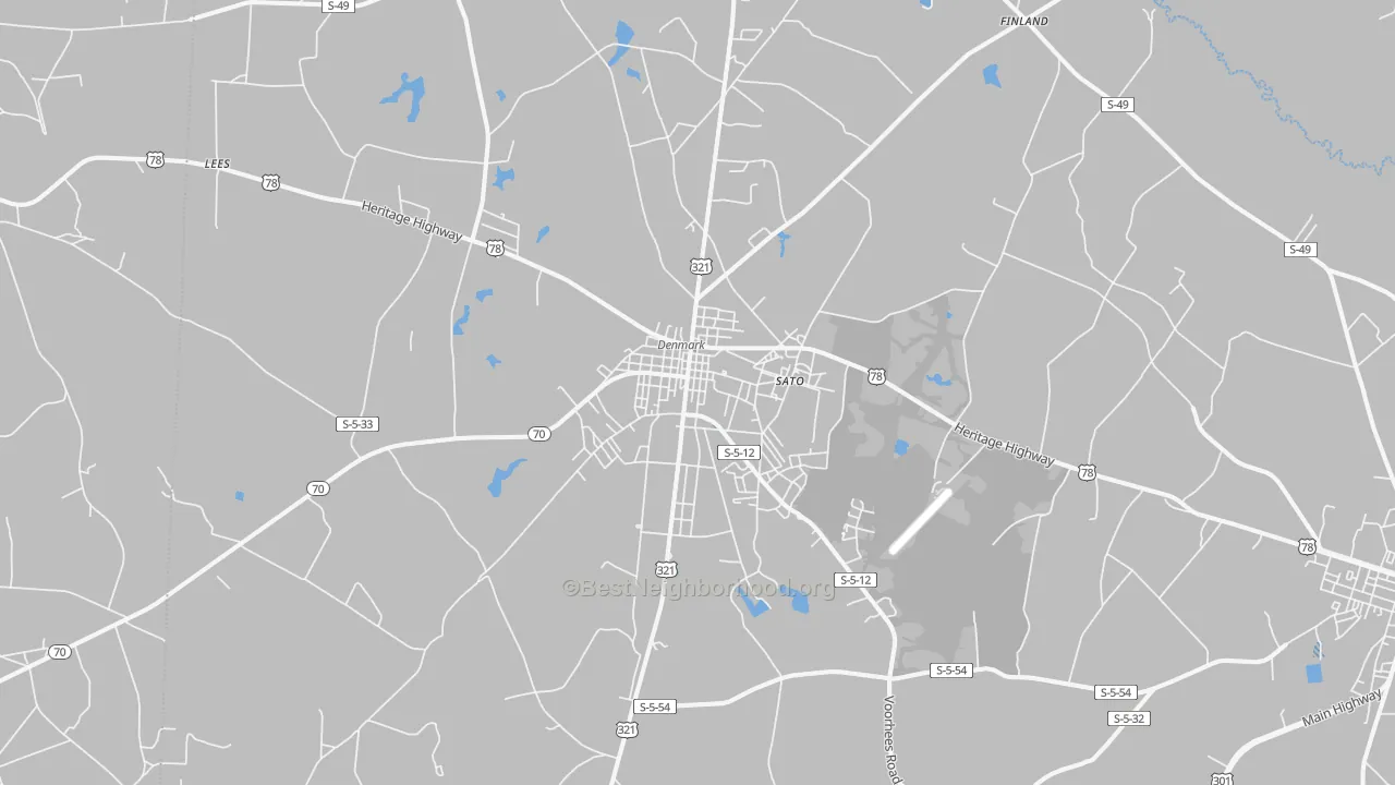 Transit Grade map of 29042, SC