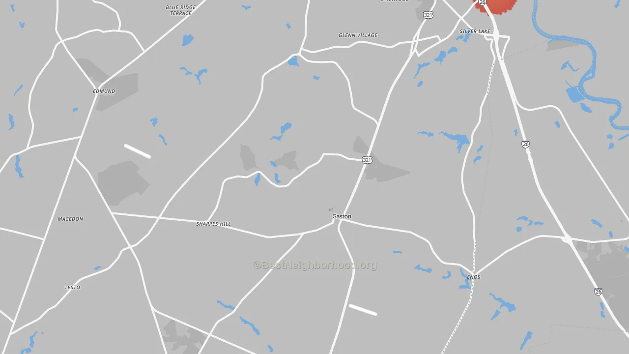 Transit Grade map of 29053, SC