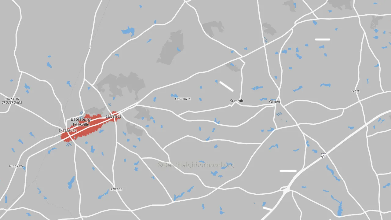 Transit Grade map of 29070, SC