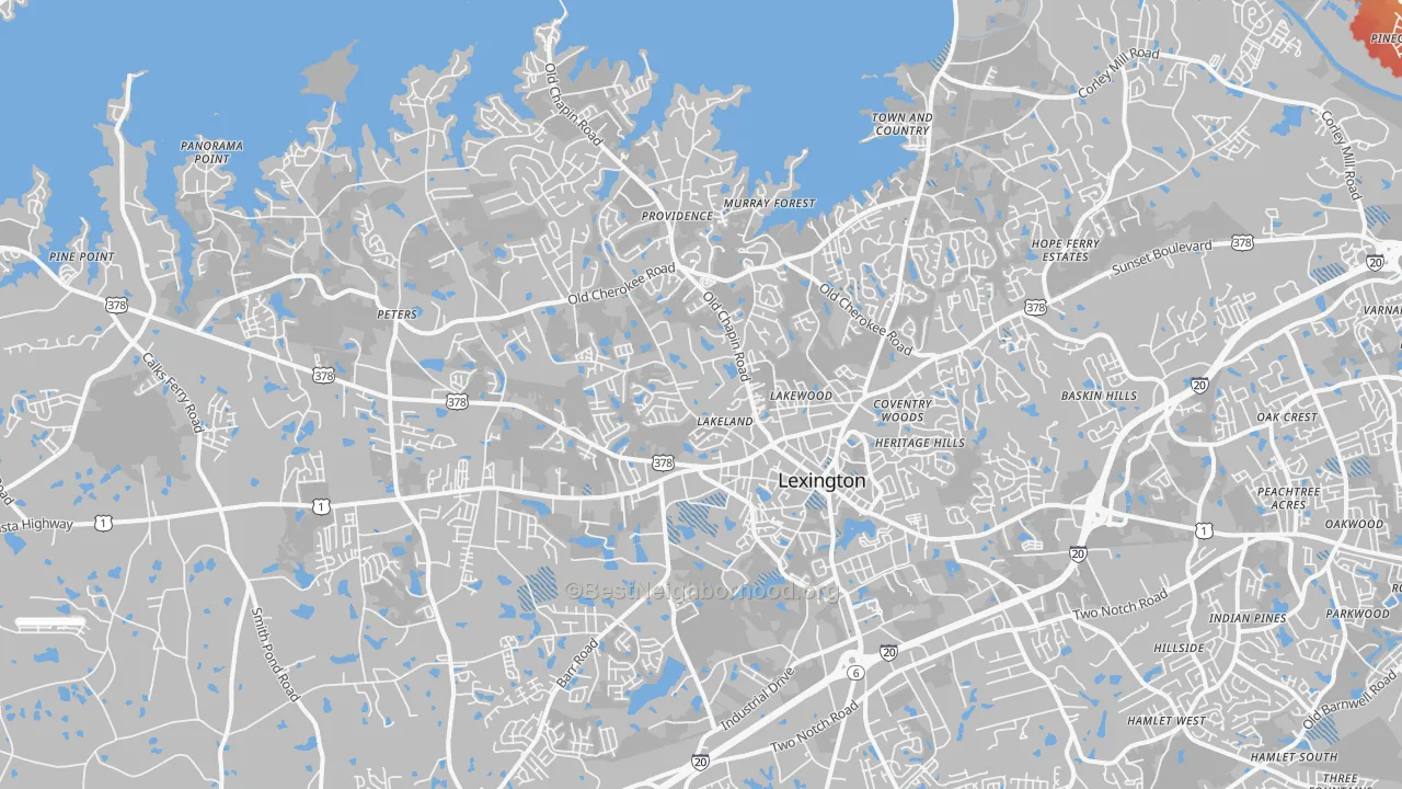 Transit Grade map of 29072, SC