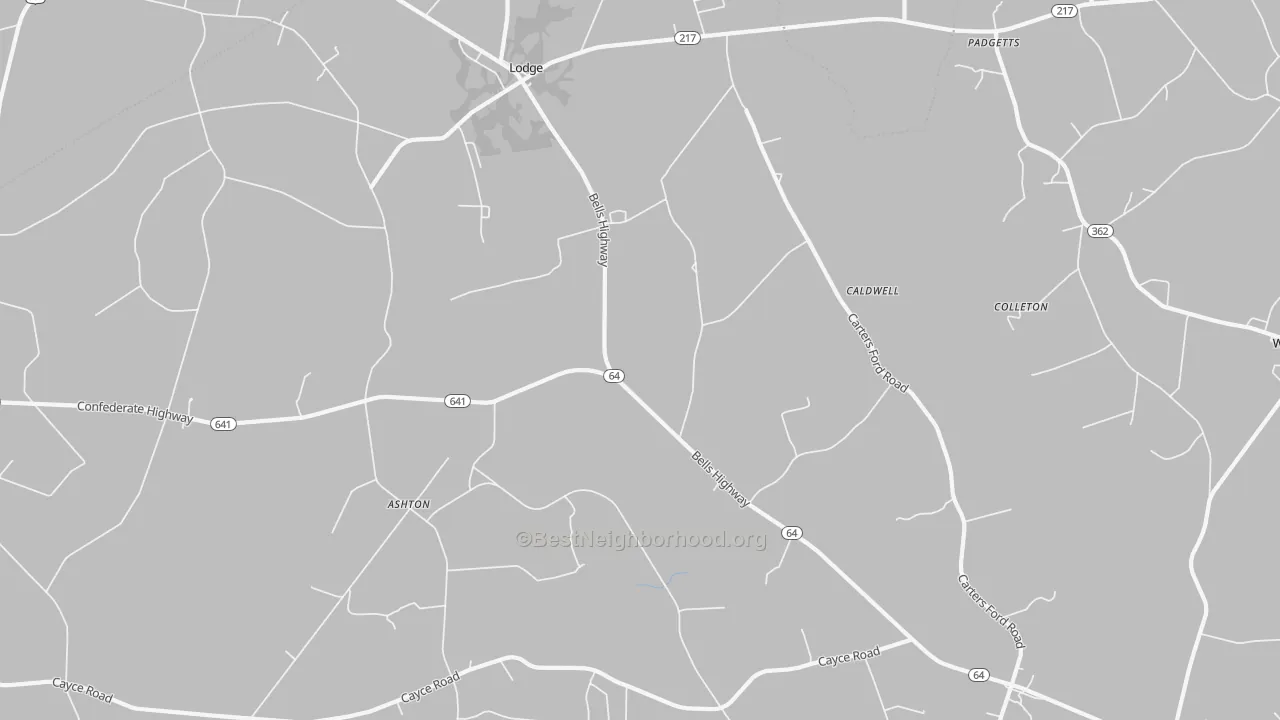 Transit Grade map of 29082, SC