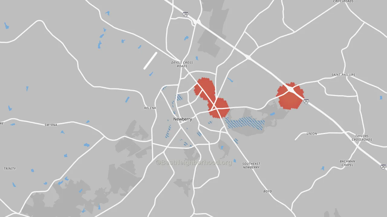 Transit Grade map of 29108, SC