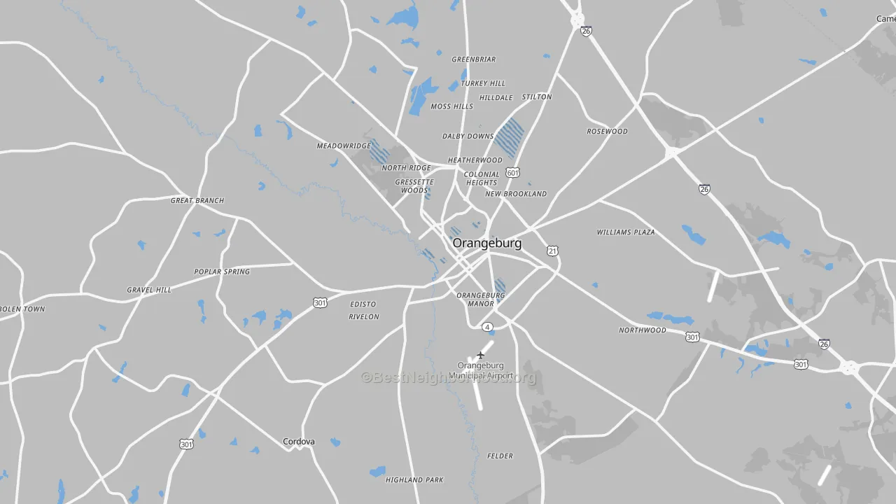 Transit Grade map of 29115, SC