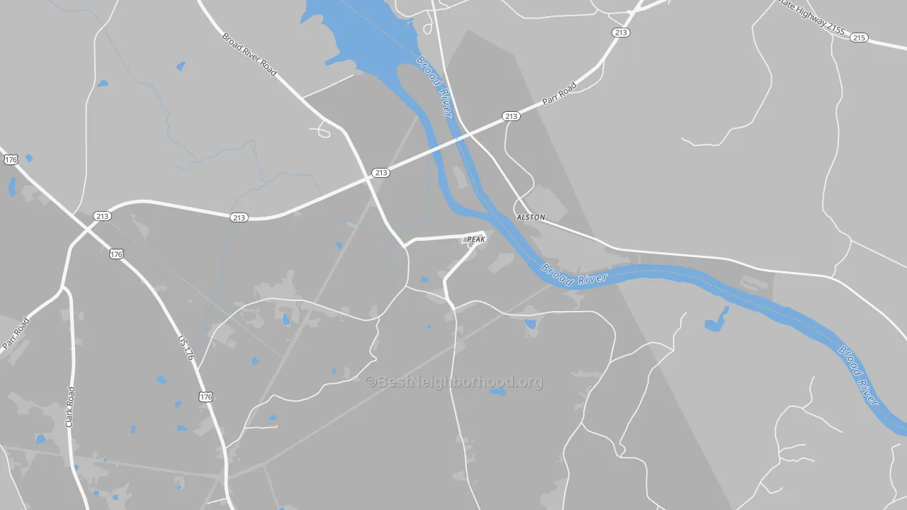 Transit Grade map of 29122, SC