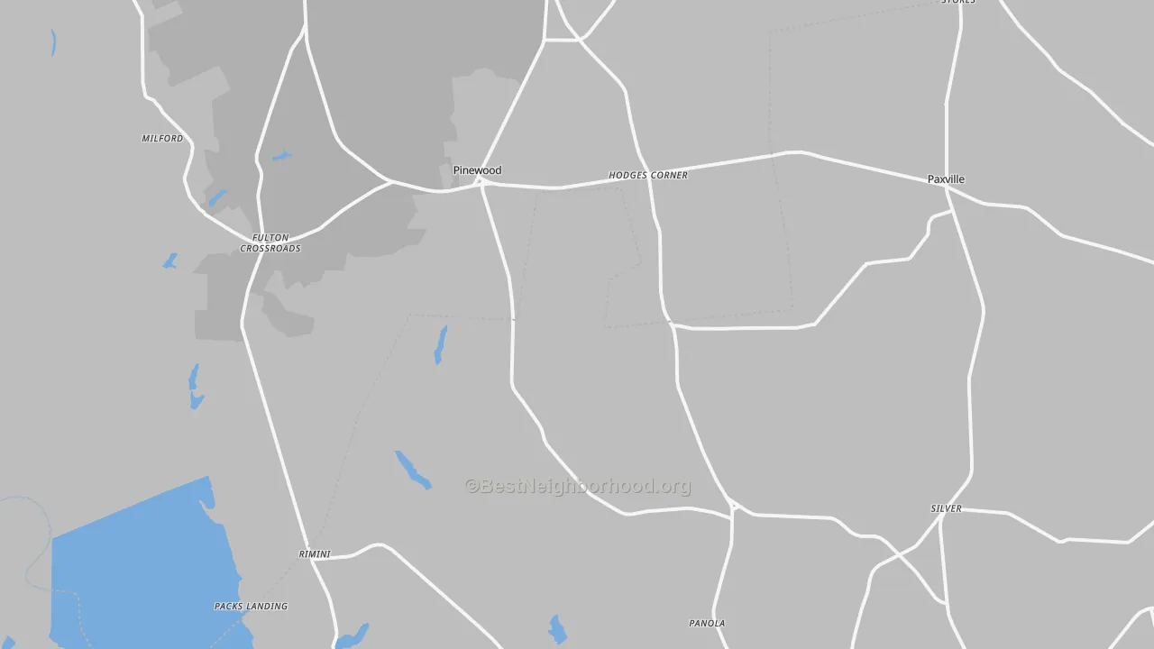 Transit Grade map of 29125, SC