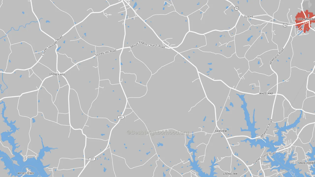 Transit Grade map of 29127, SC