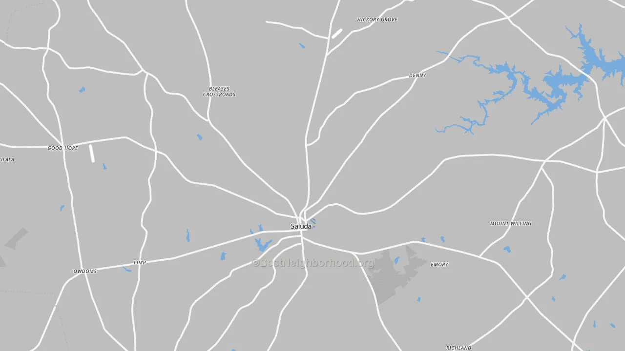 Transit Grade map of 29138, SC
