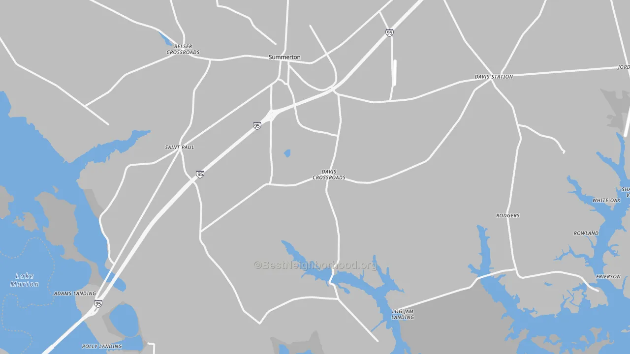 Transit Grade map of 29148, SC