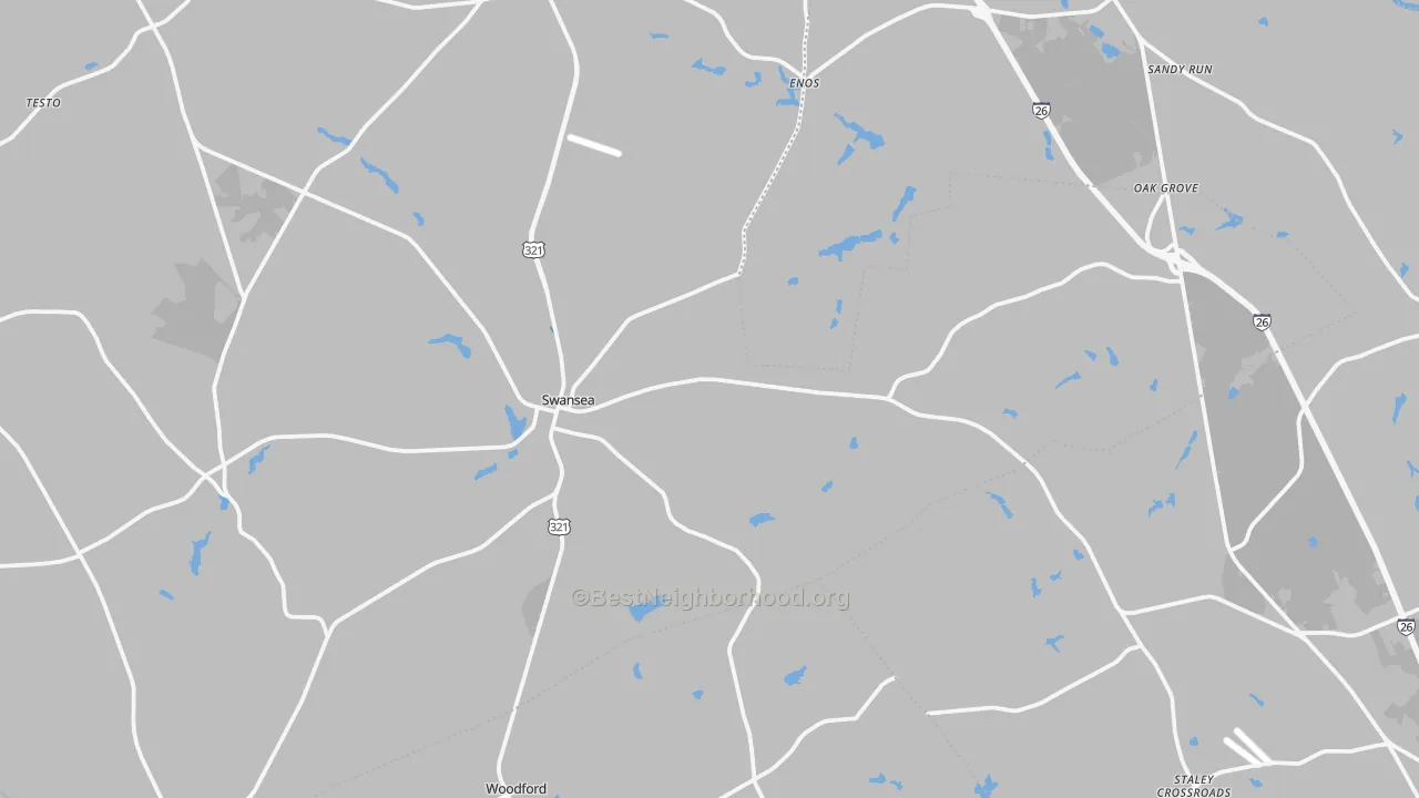 Transit Grade map of 29160, SC
